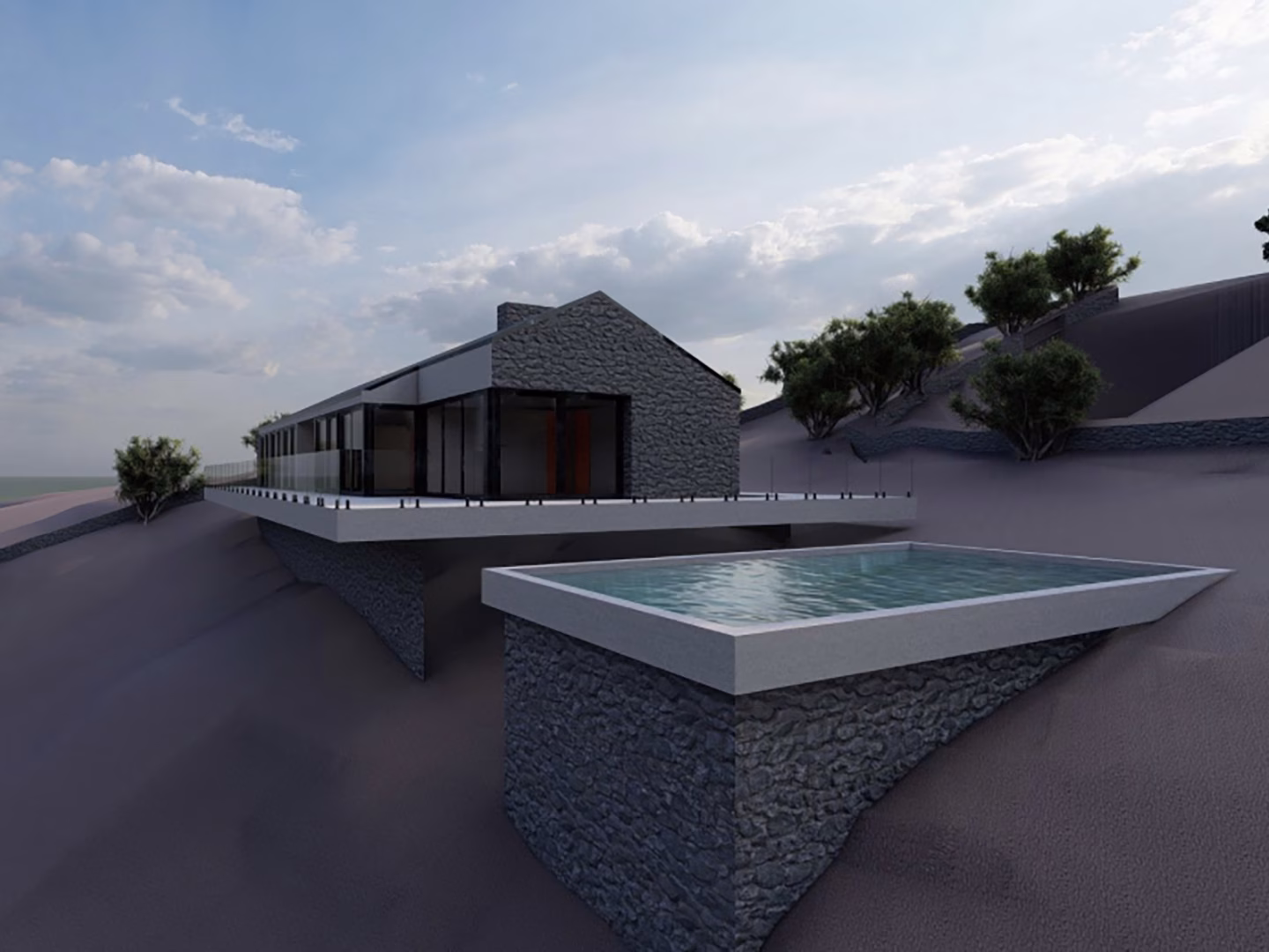 Terreno com Projeto Aprovado para Moradia T4 com Piscina e Vista Mar - foto 1